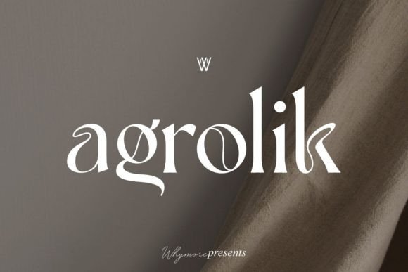 Agrolik: A Serif Font That Elevates Branding Projects