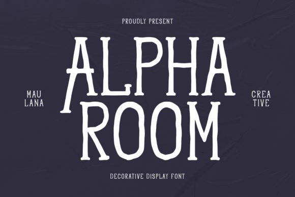 Alpha Room Font for Handmade Creations