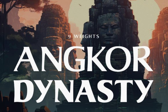 Angkor Dynasty: A Timeless Display Font for Modern Web Design