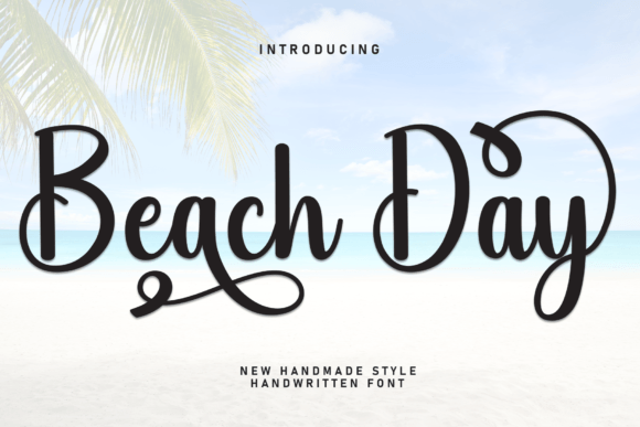 Beach Day: A Relaxed Handwritten Typeface for Editorial Design