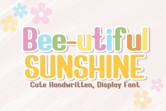 Bee-utiful Sunshine: A Handwritten Display Font for Editorial Design