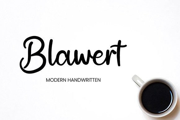 Blawert: A Modern Handwritten Typeface for Crafters and Sellers