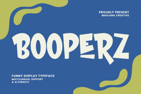 Booperz: A Fun Display Font for Creative Branding Projects