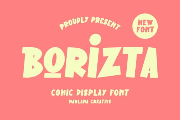 Borizta: A Playful Display Font for Web Projects