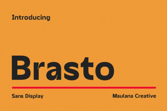 Brasto: A Modern Sans Display Font for Creative Branding