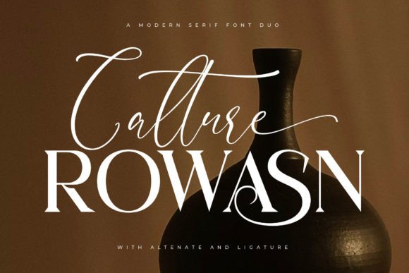 Calture Rowasn Font Duo for Branding