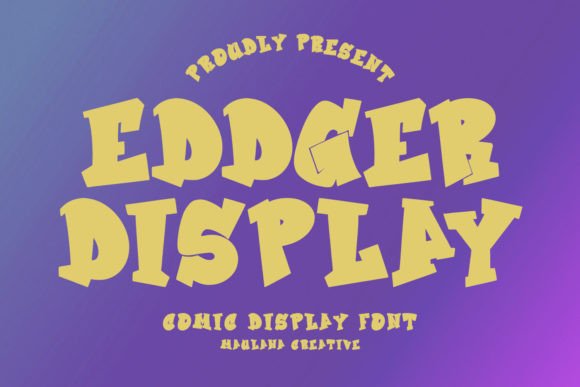 Eddger: A Playful Sans Serif Font for Digital Branding