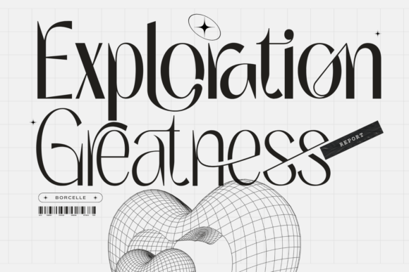 Exploration Greatness Font for Editorial Design