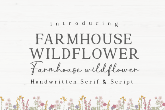 Farmhouse Wildflower Font Review for Editorial Design