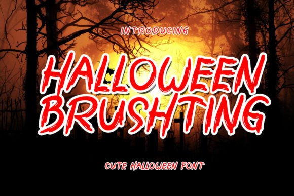 Halloween Brushting Font for Editorial Design