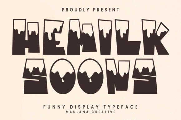 Hemilk Soons: A Playful Display Font for Editorial Creativity