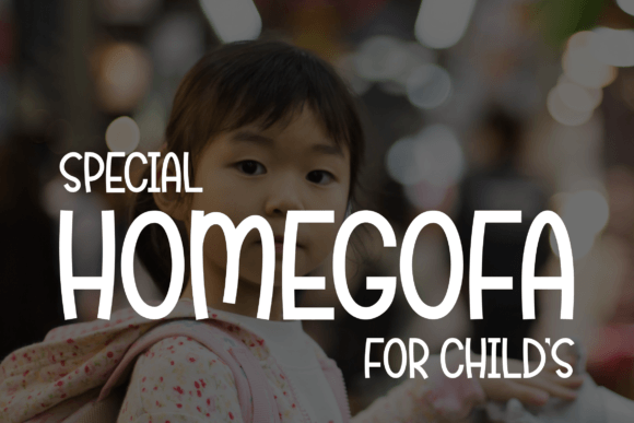 Homegofa: A Playful Font for Child-Friendly Branding