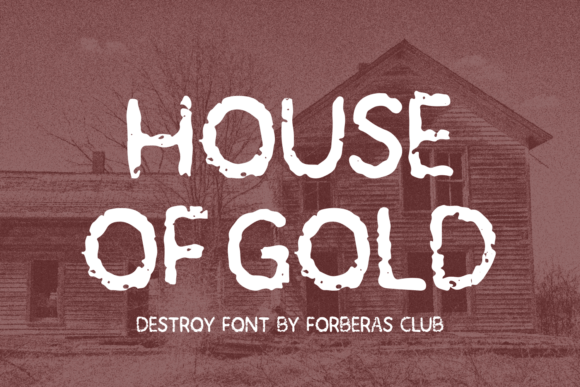 House of Gold: A Whimsical Display Font for Modern Branding