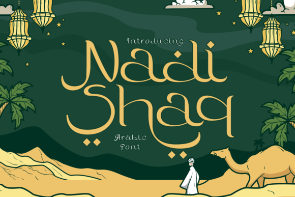 Nadishaq - A Unique Arabic-Inspired Font for Crafters