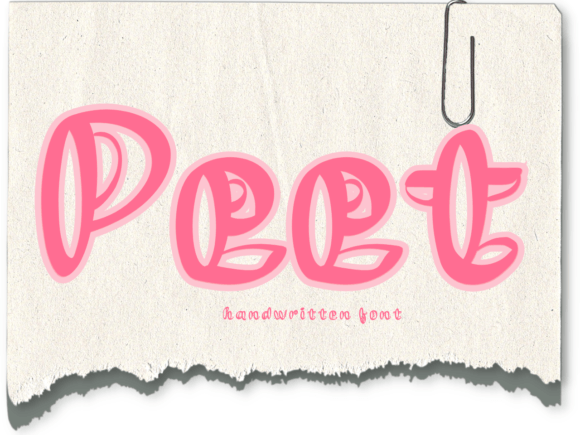 Peet: A Joyful Handwritten Font for Creative Makers