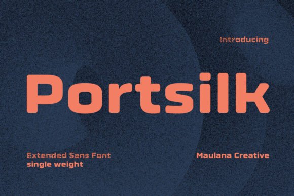 Portsilk: A Modern Display Font for Handmade Creations