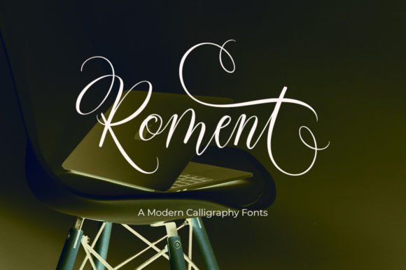 Roment: A Modern Script Typeface for Editorial Branding