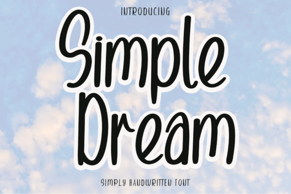 Simple Dream: A Handwritten Typeface for Editorial Calm