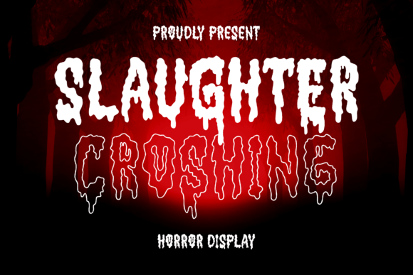 Slaughter Croshing Display Font for Web Design