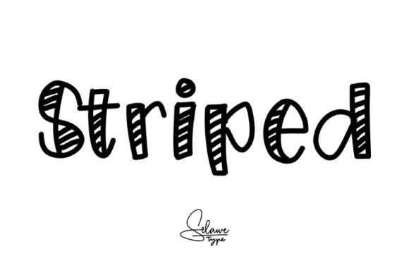 Striped Font for Branding That Stands Out