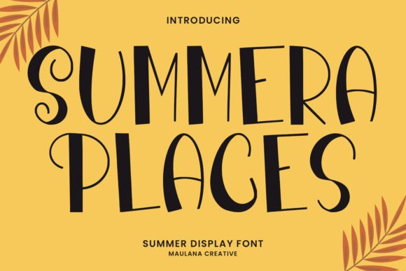 Summera Places: A Vibrant Display Font for Web Design